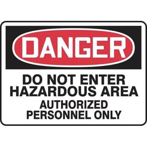 Accuform OSHA DANGER SAFETY SIGN DO NOT MCHG027XP MCHG027XP - main